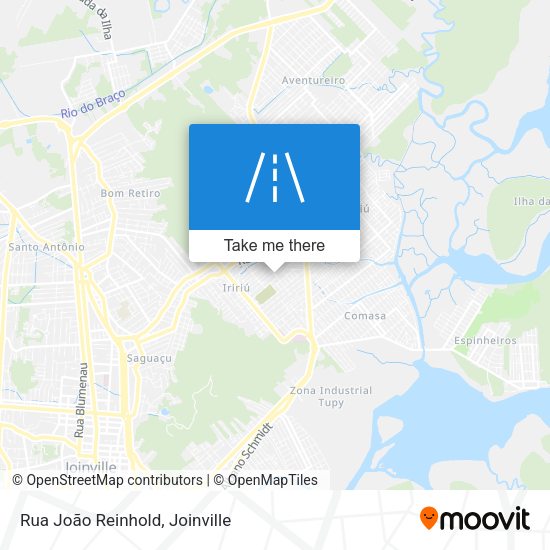 Rua João Reinhold map