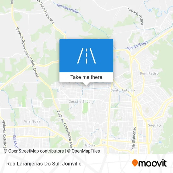 Rua Laranjeiras Do Sul map