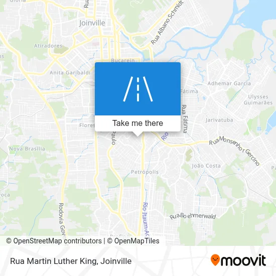Rua Martin Luther King map