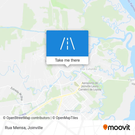 Rua Mensa map
