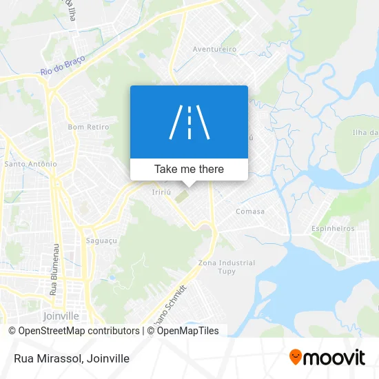 Rua Mirassol map