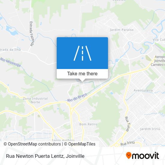 Rua Newton Puerta Lentz map