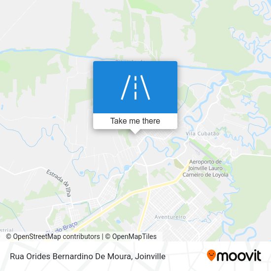 Rua Orides Bernardino De Moura map
