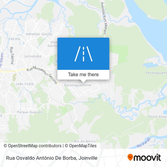 Rua Osvaldo Antônio De Borba map