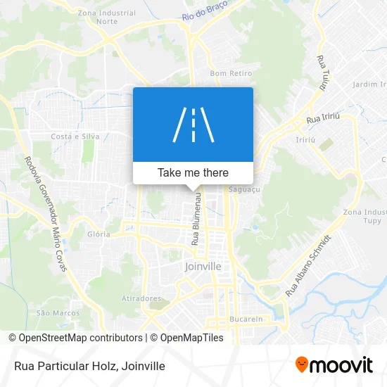Rua Particular Holz map
