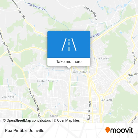 Rua Piritiba map
