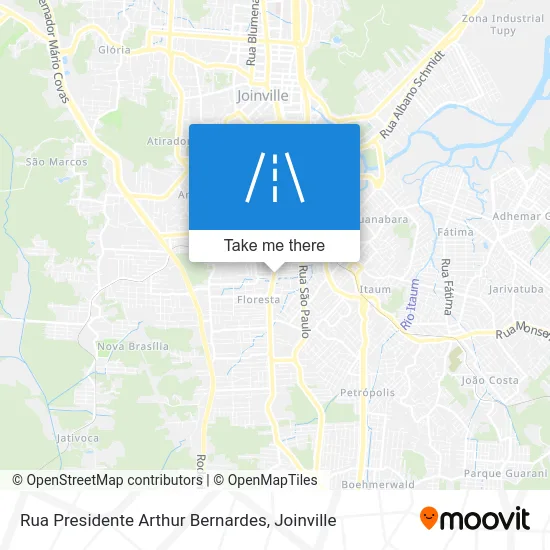 Rua Presidente Arthur Bernardes map