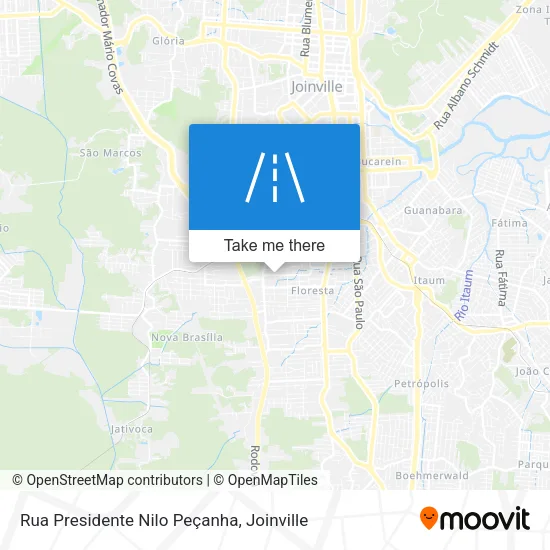 Rua Presidente Nilo Peçanha map