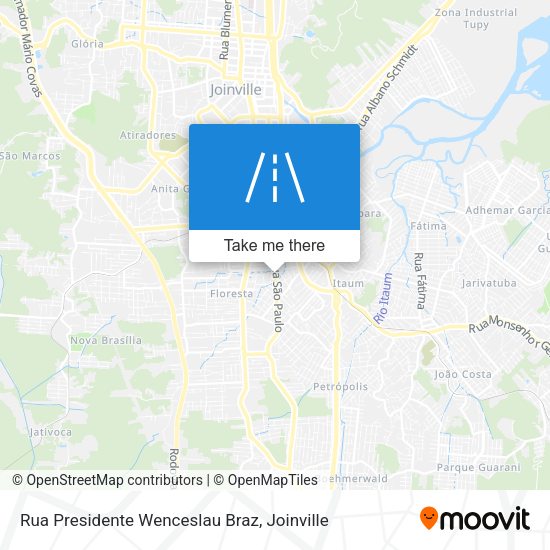Rua Presidente Wenceslau Braz map
