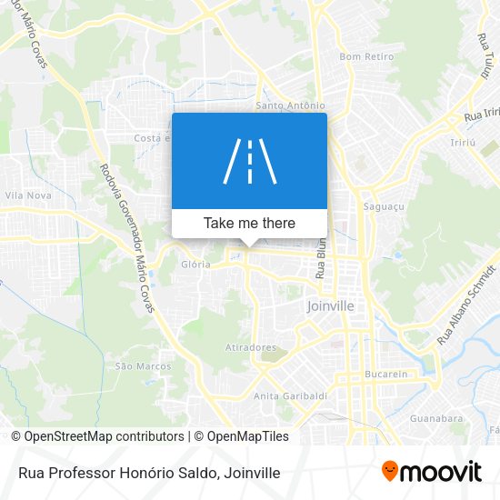 Rua Professor Honório Saldo map