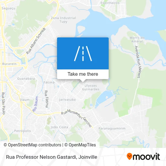Rua Professor Nelson Gastardi map