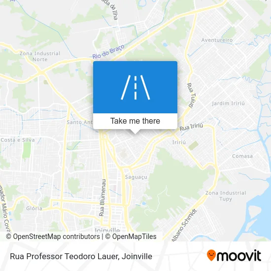 Rua Professor Teodoro Lauer map