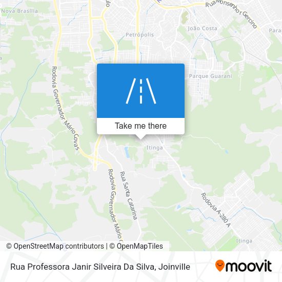 Rua Professora Janir Silveira Da Silva map