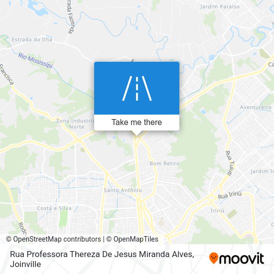 Rua Professora Thereza De Jesus Miranda Alves map