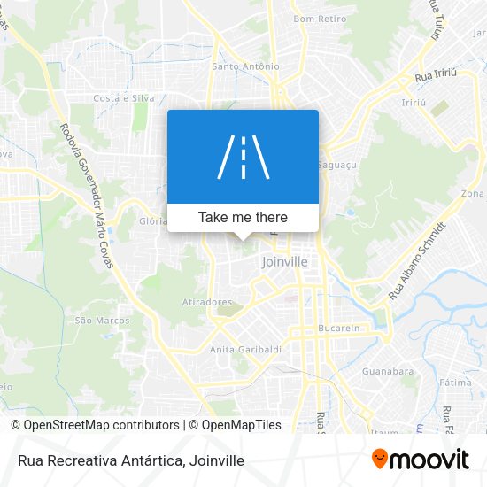 Rua Recreativa Antártica map