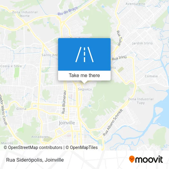 Rua Siderópolis map