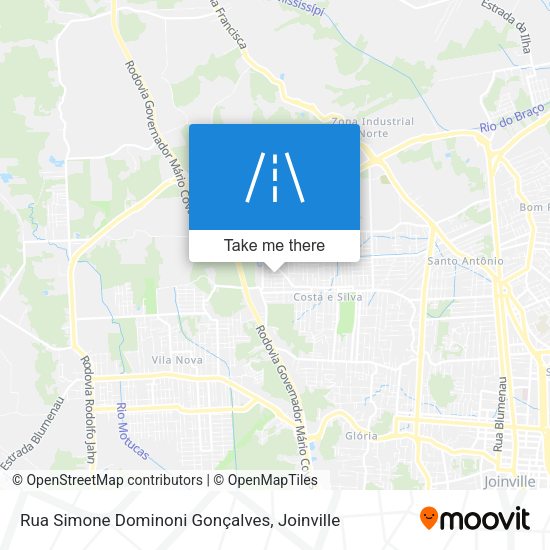 Rua Simone Dominoni Gonçalves map