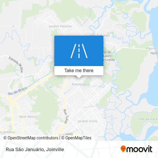 Rua São Januário map