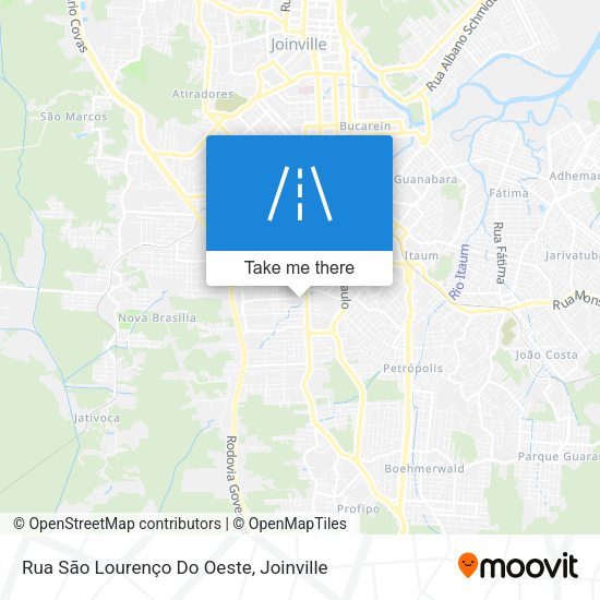 Rua São Lourenço Do Oeste map