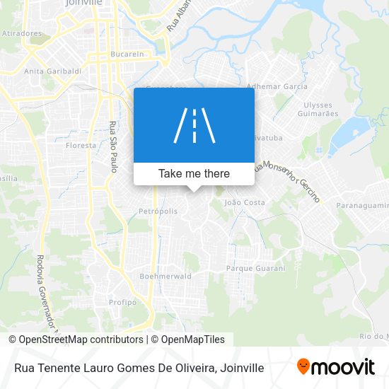 Rua Tenente Lauro Gomes De Oliveira map