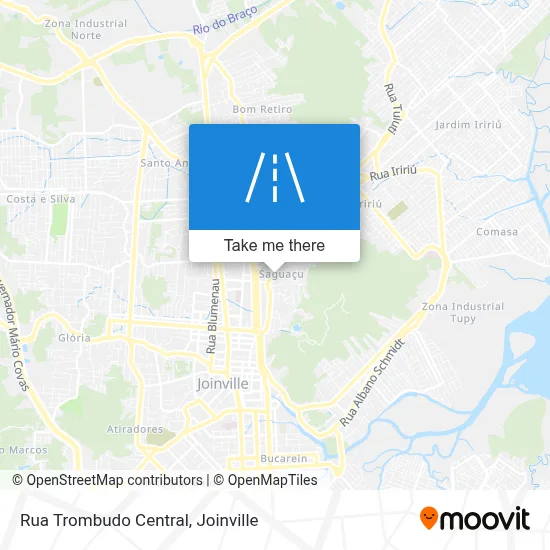 Rua Trombudo Central map