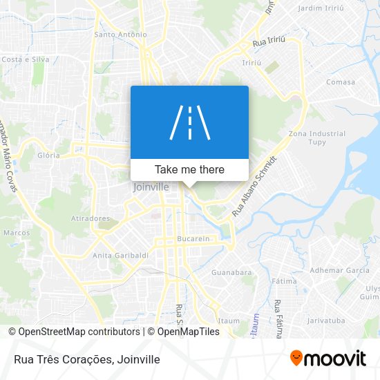 Rua Três Corações map