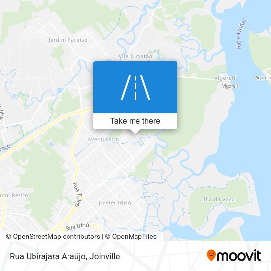 Rua Ubirajara Araújo map