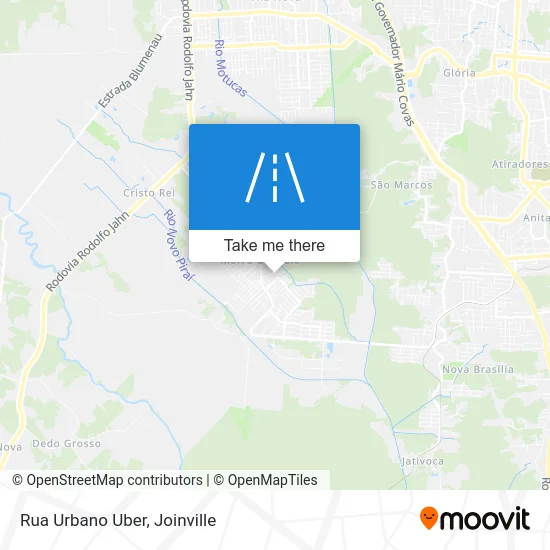 Rua Urbano Uber map