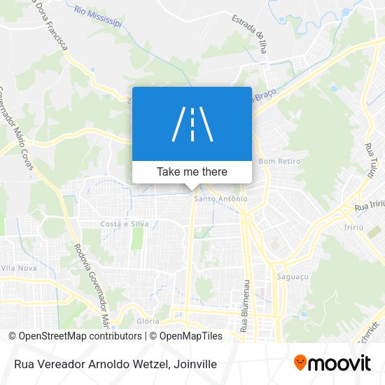 Rua Vereador Arnoldo Wetzel map