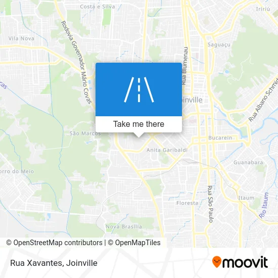 Rua Xavantes map