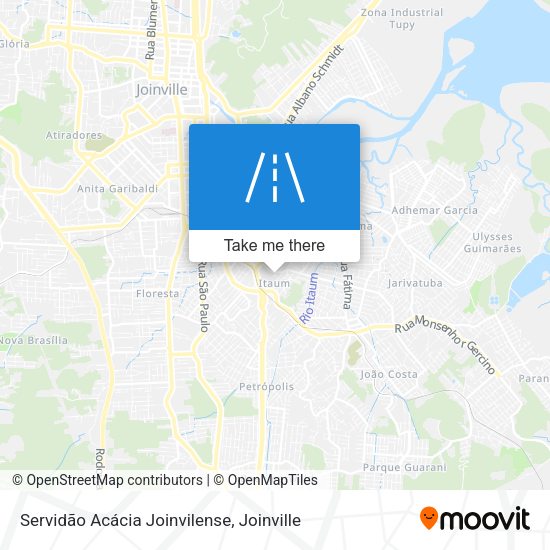 Servidão Acácia Joinvilense map