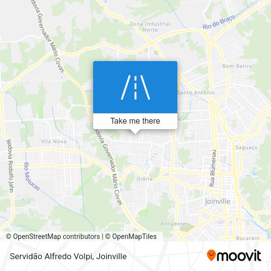 Servidão Alfredo Volpi map
