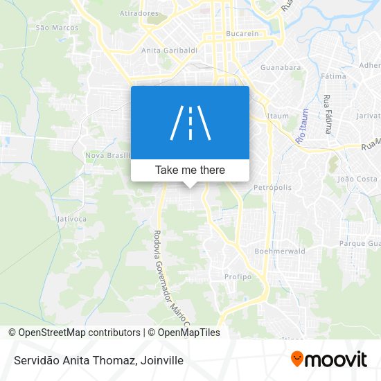 Servidão Anita Thomaz map