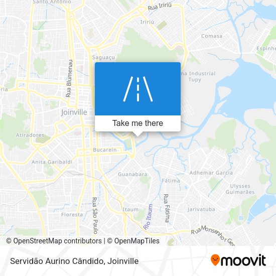 Servidão Aurino Cândido map