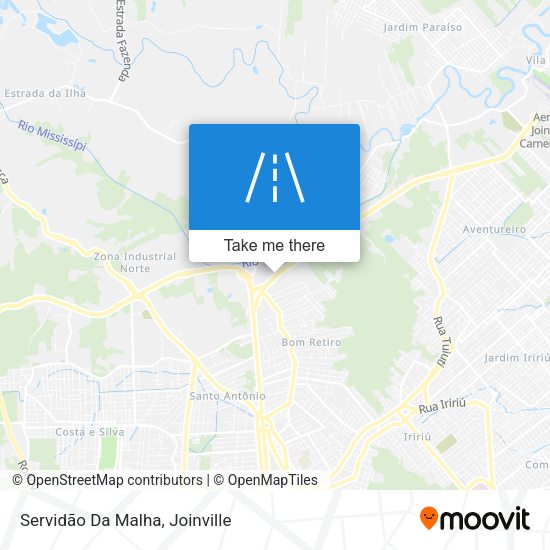 Servidão Da Malha map