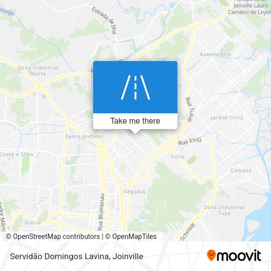 Servidão Domingos Lavina map