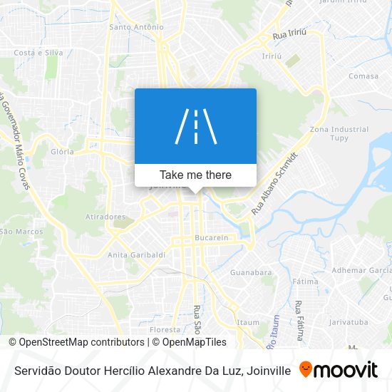 Servidão Doutor Hercílio Alexandre Da Luz map