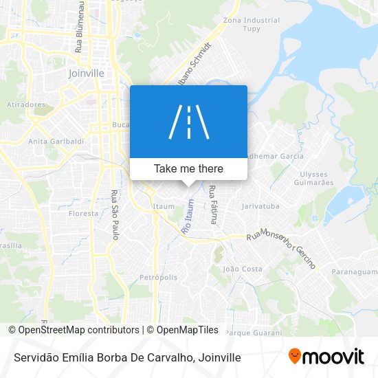Servidão Emília Borba De Carvalho map