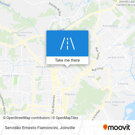 Servidão Ernesto Fiamoncini map