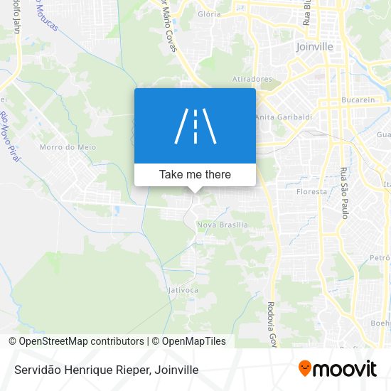 Servidão Henrique Rieper map