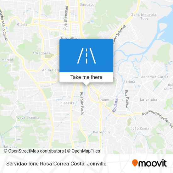 Servidão Ione Rosa Corrêa Costa map
