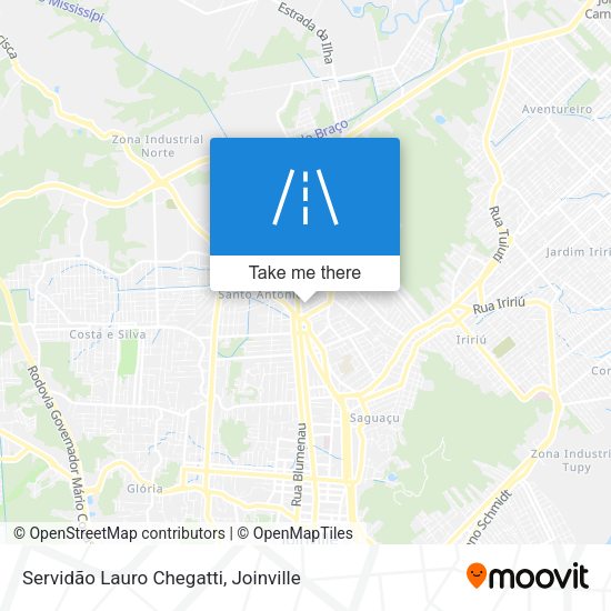 Servidão Lauro Chegatti map