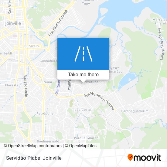 Servidão Piaba map