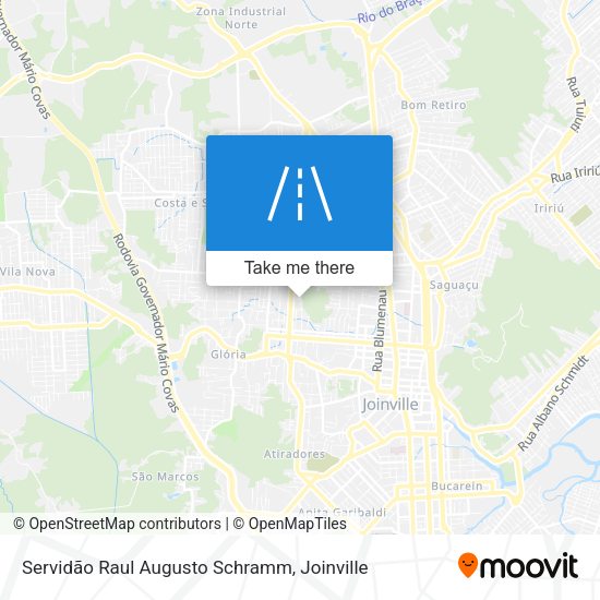 Servidão Raul Augusto Schramm map