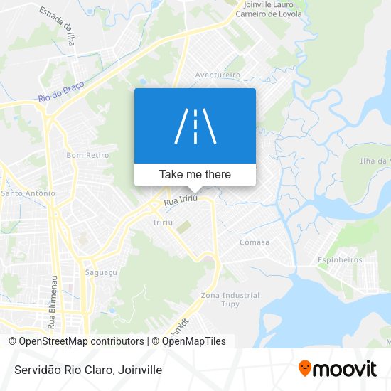 Servidão Rio Claro map