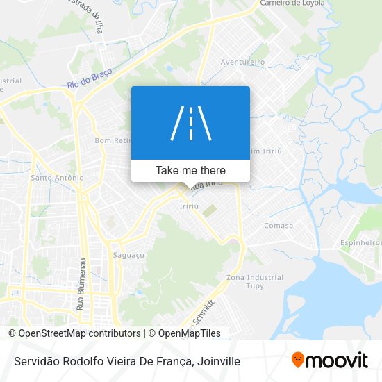 Servidão Rodolfo Vieira De França map