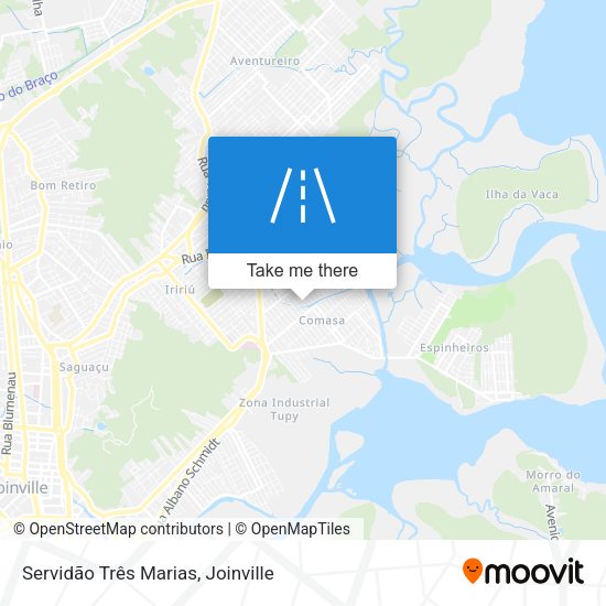 Servidão Três Marias map