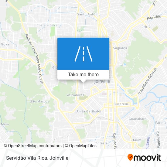Servidão Vila Rica map