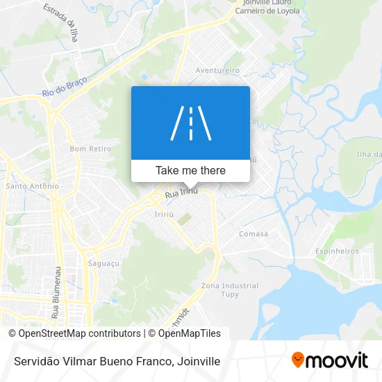 Servidão Vilmar Bueno Franco map