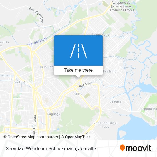 Servidão Wendelim Schlickmann map